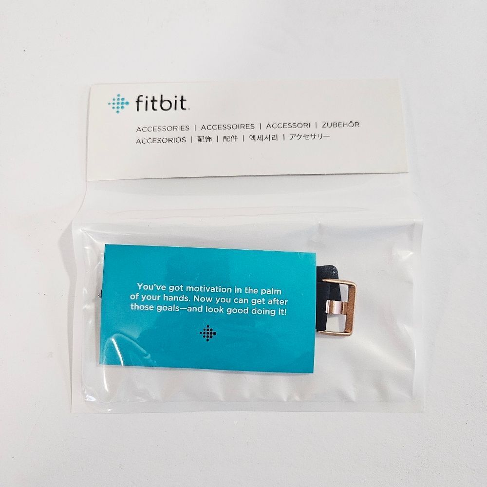 NIB Fitbit Versa Classic Replacement Watch Band Navy Blue Factory Sealed New